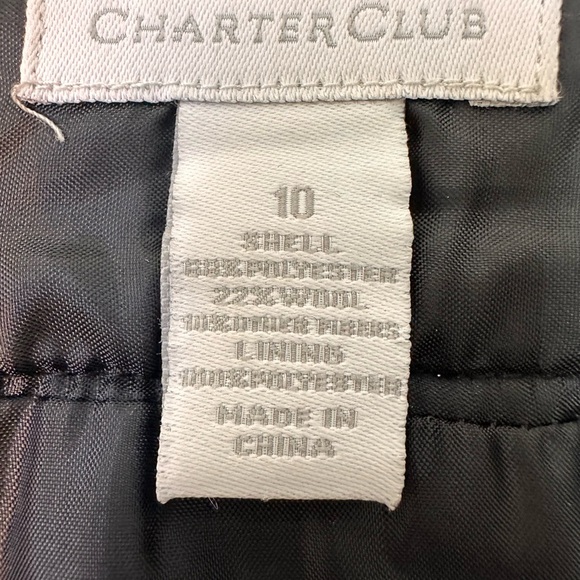 Charter Club Black and White A-Line Skirt - Picture 10 of 11